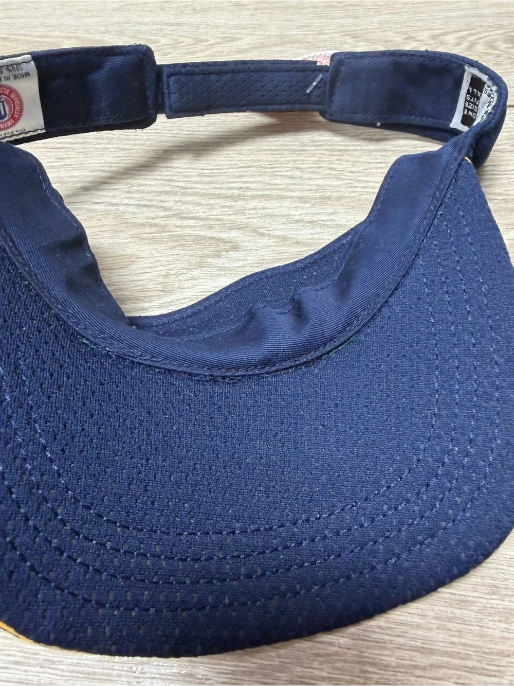 University of Michigan Wolverines Navy Puma Visor Adjustable Hook & Loop Back